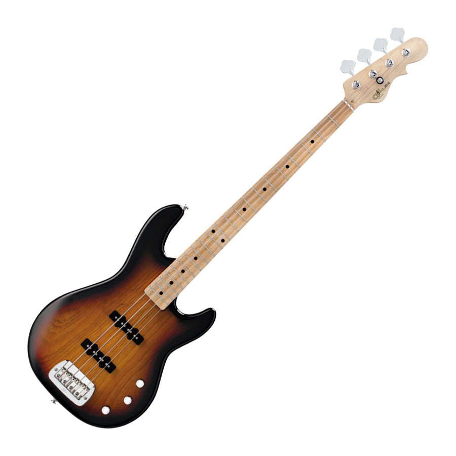 G&L Tribute Series JB-2 4-String Bass Guitar in 3 Tone Sunburst