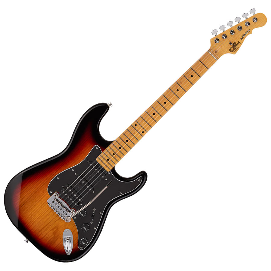 G&L Tribute Series Legacy HSS Electric Guitar in 3 Tone Sunburst