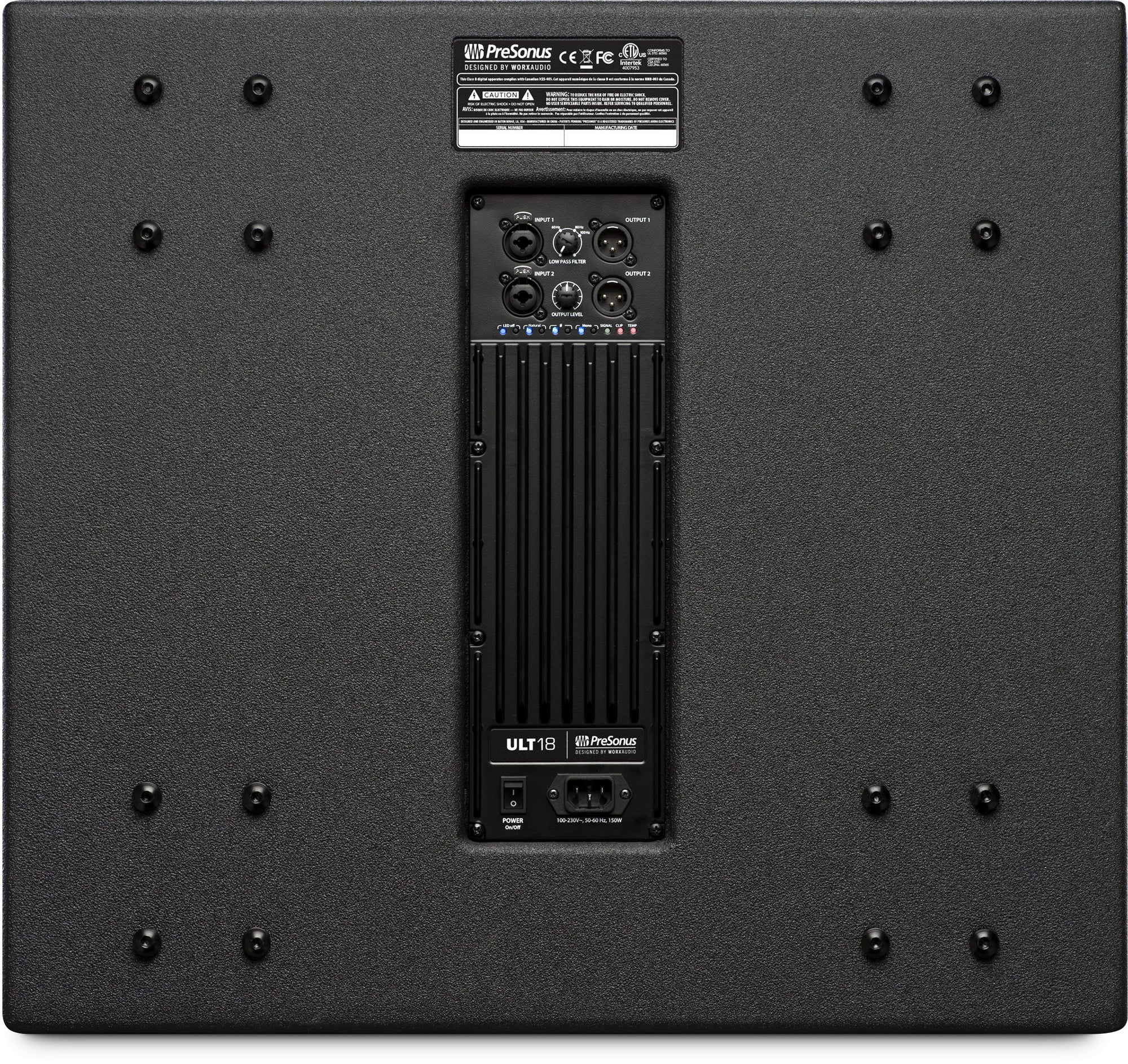 PreSonus ULT18 18" 2000 Watt Active Subwoofer