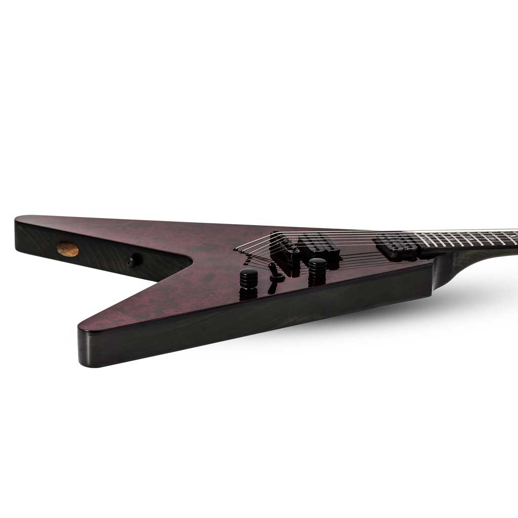 Schecter V-1 Apocalypse Series Electric Guitar in Red Reign