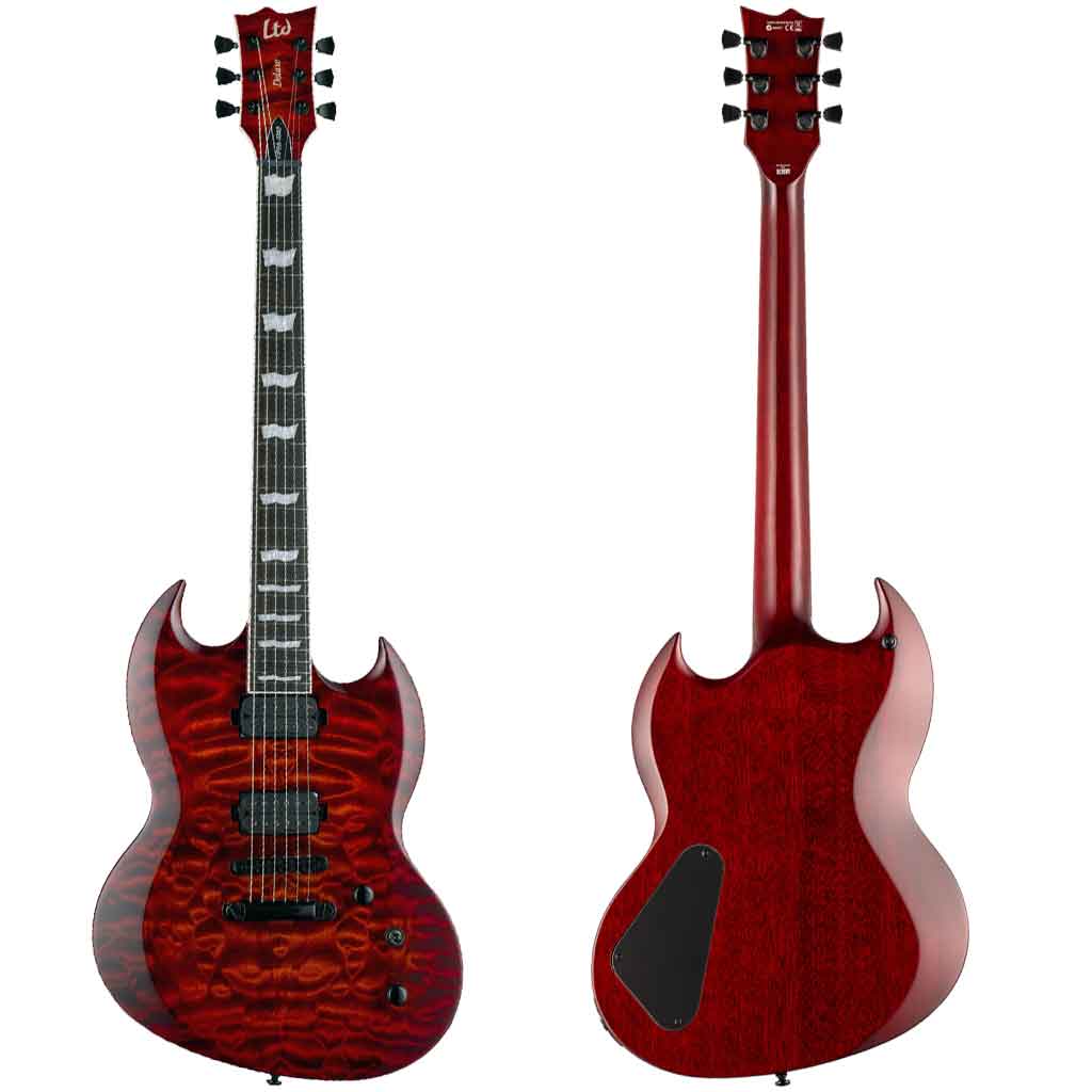 ESP LTD VIPER-1000 Quilted Maple Top Electric Guitar in Tiger Eye Sunburst