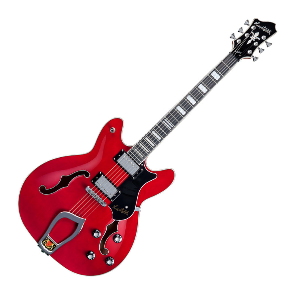 Hagstrom Viking Series Hollowbody Electric Guitar in Transparent Wild Cherry