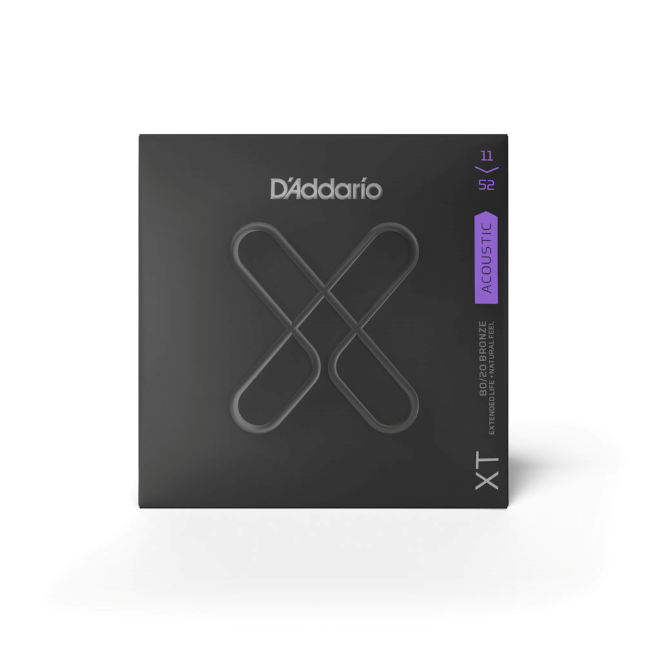 D'Addario XTABR1152 Acoustic 80/20 Custom Light Strings 11-52