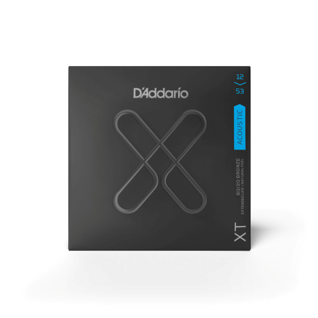 D'Addario XTABR1253 Acoustic 80/20 Regular Light Strings 12-53