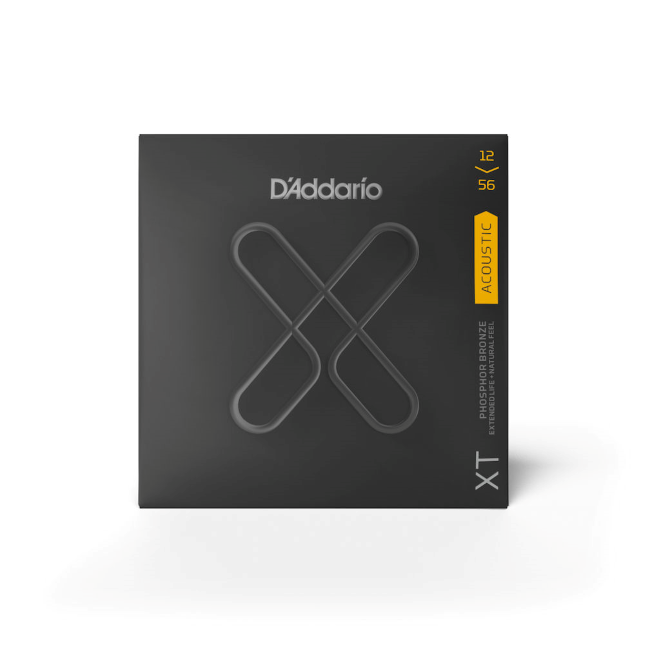 D'Addario XTAPB1256 Acoustic Phosphor Bronze Light Top/Medium Bottom Strings 12-56