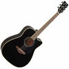 Yamaha FGC-TA TransAcoustic Dreadnought Acoustic Electric Guitar with Cutaway in Black
