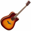 Yamaha FGC-TA TransAcoustic Dreadnought Acoustic Electric Guitar with Cutaway in Brown Sunburst