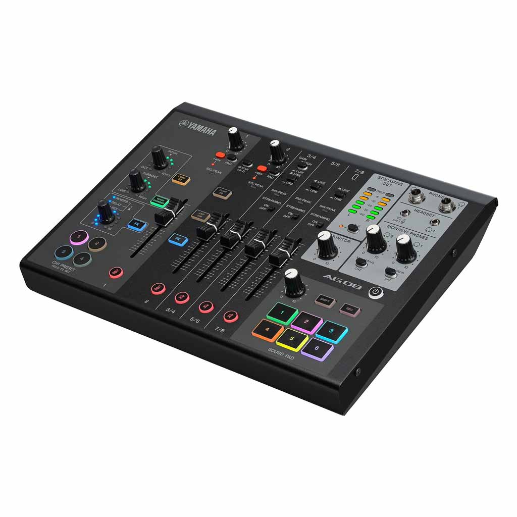 Yamaha AG08 Black Live Streaming Mixer