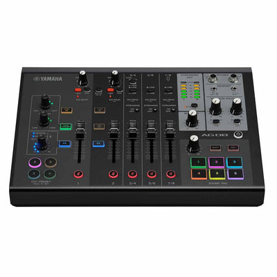 Yamaha AG08 Black Live Streaming Mixer