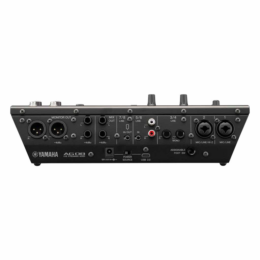 Yamaha AG08 Black Live Streaming Mixer