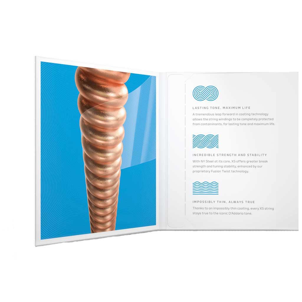 D'Addario XSAPB1253 Light Gauge 12-53 Phosphor Bronze Acoustic Guitar Strings