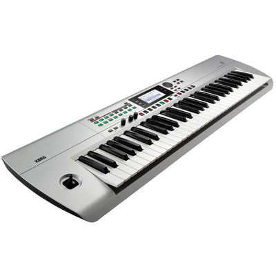 Korg i3 61-Key Music Workstation Keyboard in Silver