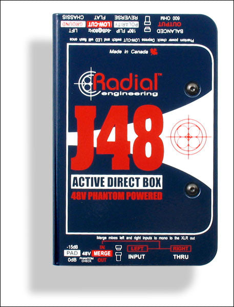 Radial Engineering J48 Phantom Powered Active Direct Box