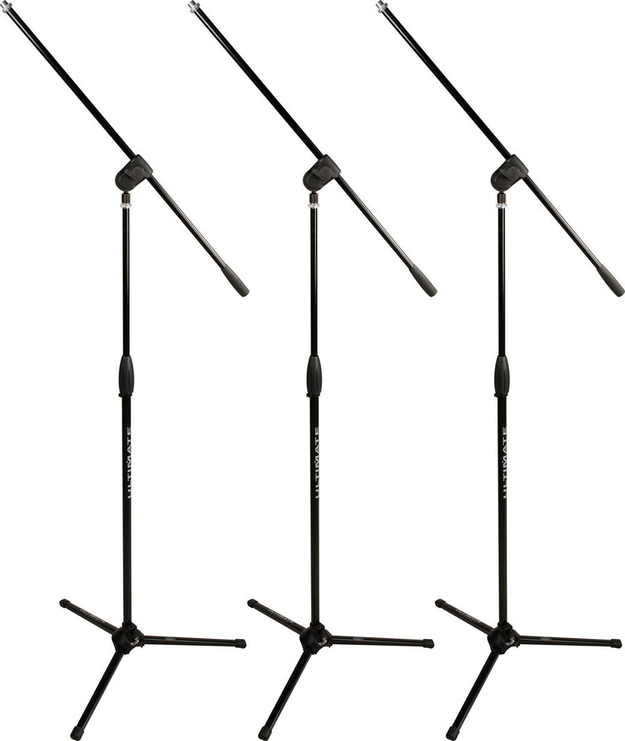 Ultimate Support MC-40B PRO 3-Pack Microphone Stand w/Boom