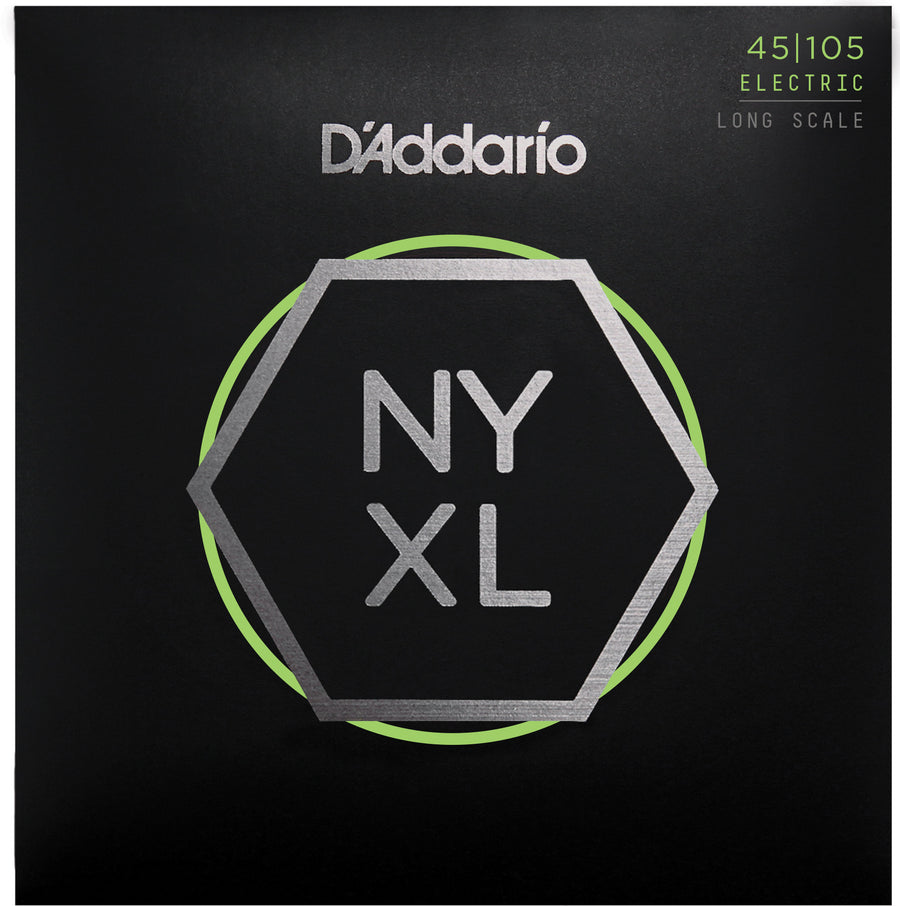 D'Addario NYXL45105 Long Scale Light Top/Heavy Bottom Bass Guitar String Set