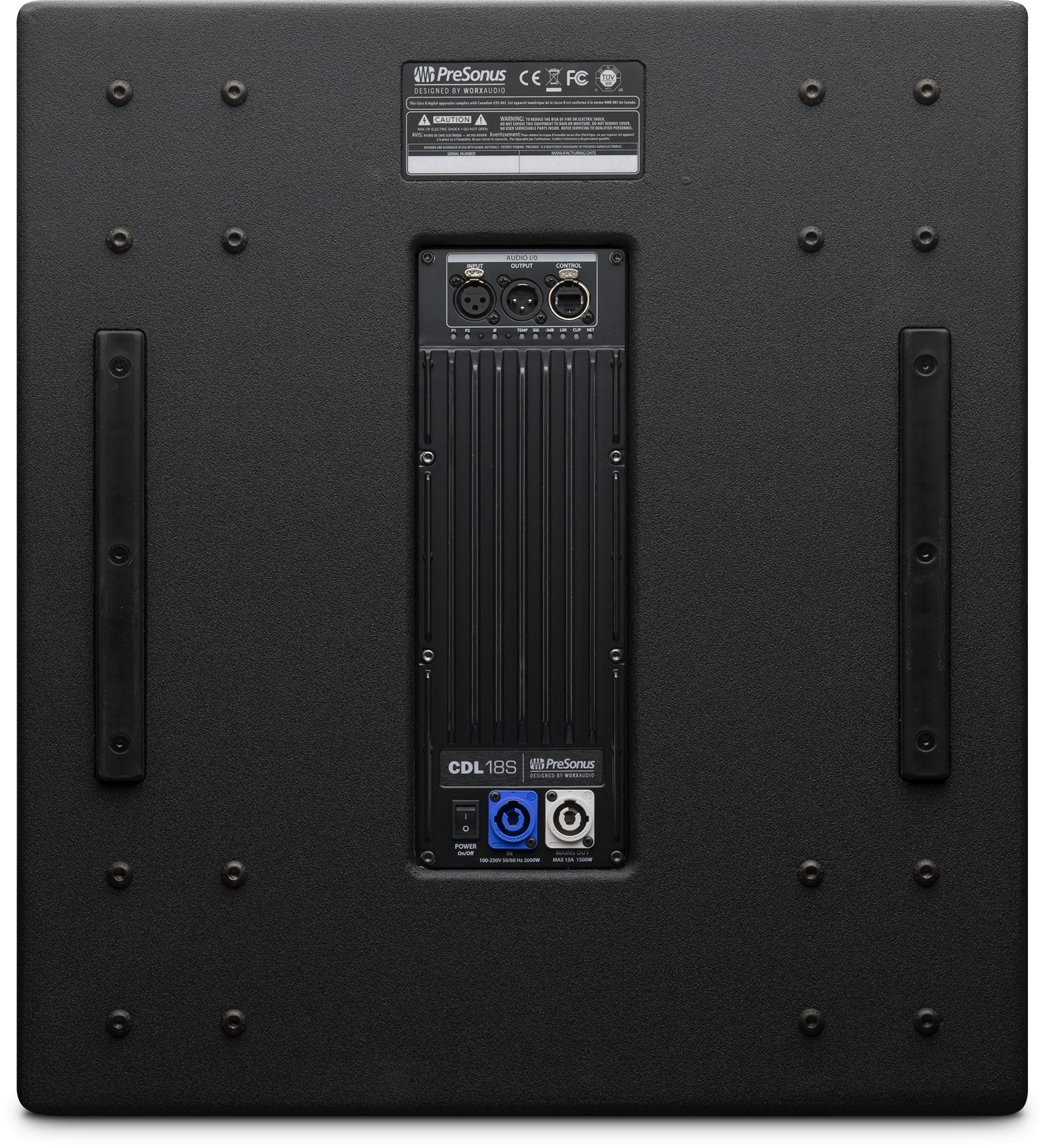 PreSonus CDL18S 18" 2000 Watt Flyable Compact Subwoofer w/ Dante, Intergrated Rigging, and DSP