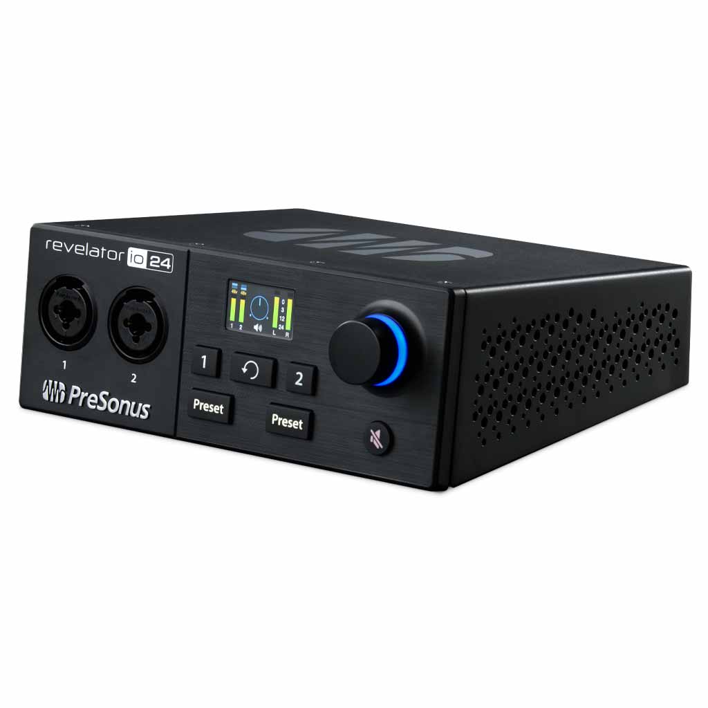 PreSonus Revelator io24 USB Audio Interface with Integrated Loopback Mixer and Effects from Streaming and Podcasting