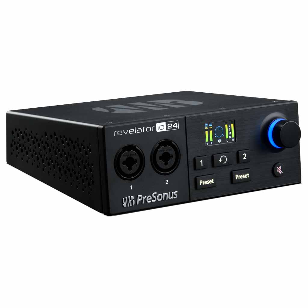PreSonus Revelator io24 USB Audio Interface with Integrated Loopback Mixer and Effects from Streaming and Podcasting