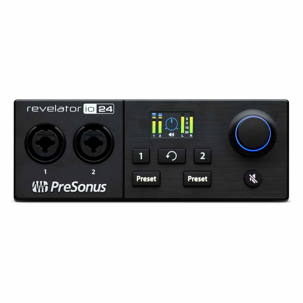 PreSonus Revelator io24 USB Audio Interface with Integrated Loopback Mixer and Effects from Streaming and Podcasting