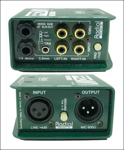 Radial Engineering ProAV1 Multimedia Direct Box