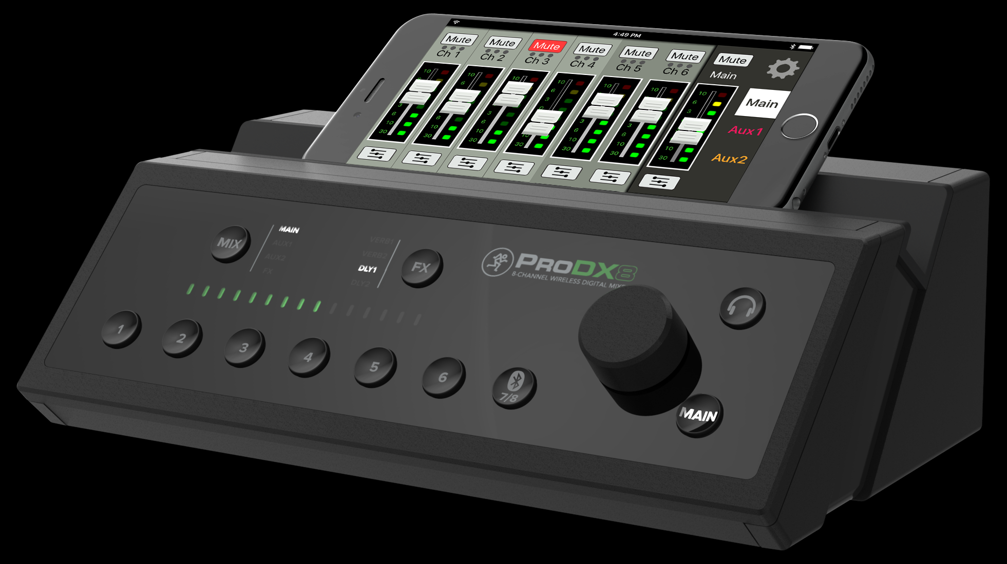 Mackie ProDX8 8 Channel Wireless Digital Mixer Mackie Mixer Mackie ProDX8 8 Channel Wireless Digital Mixer Mackie Mixer