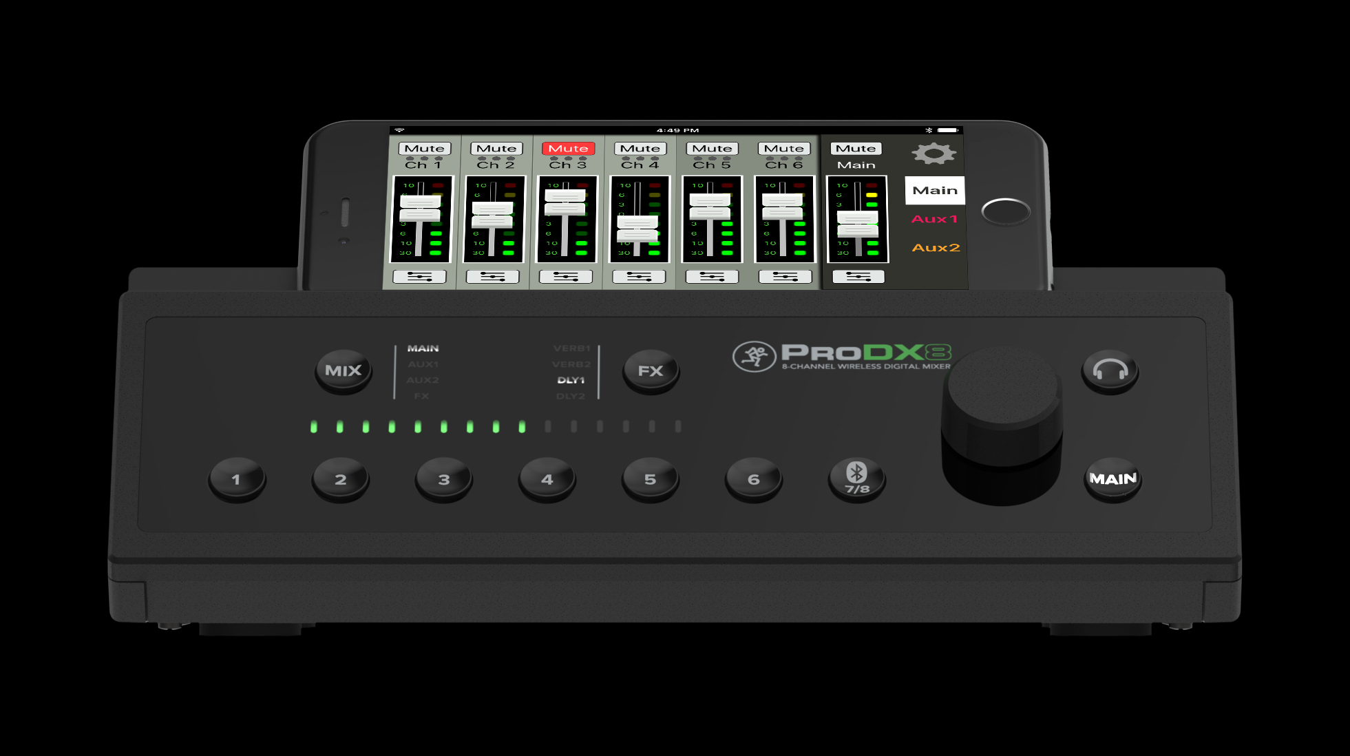 Mackie ProDX8 8 Channel Wireless Digital Mixer Mackie Mixer Mackie ProDX8 8 Channel Wireless Digital Mixer Mackie Mixer