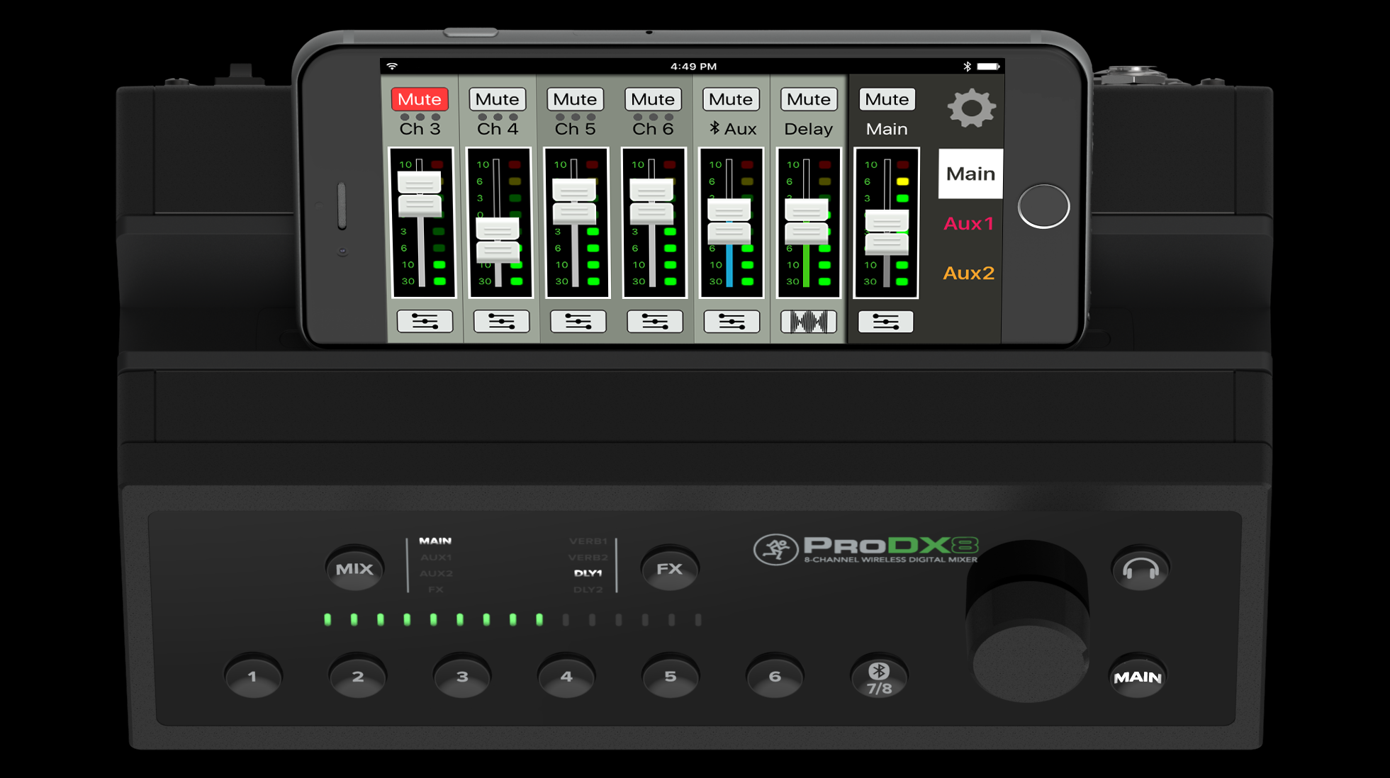 Mackie ProDX8 8 Channel Wireless Digital Mixer Mackie Mixer Mackie ProDX8 8 Channel Wireless Digital Mixer Mackie Mixer
