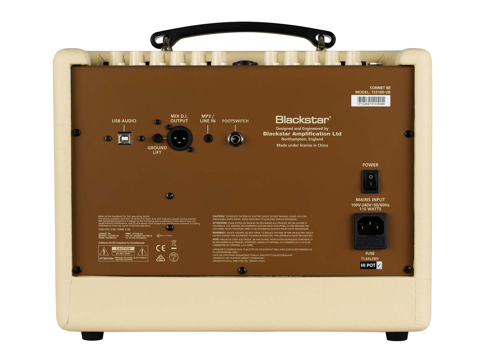 Blackstar Sonnet60 60 Watt Acoustic Guitar Amp in Blonde